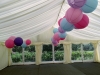 Clearspan marquee decorated with lanterns