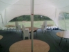 wedding marquee with tables