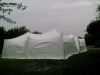 shelter from the rain with a marquee