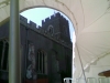 marquee with church views