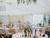 wedding marquee with linings